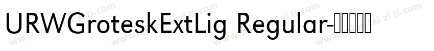 URWGroteskExtLig Regular字体转换